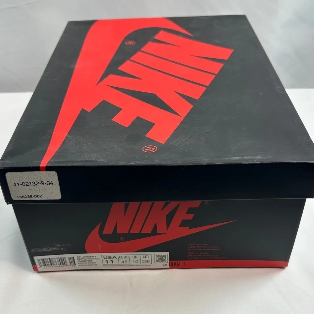 Nike Air Jordan 1 Retro High OG Black/Gym Red-White Sneakers